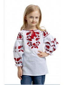 Embroidery for girls, red and green embroidery