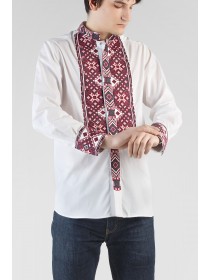 White men's embroidery