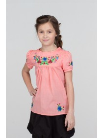 Embroidery Tunic-for girl, pink