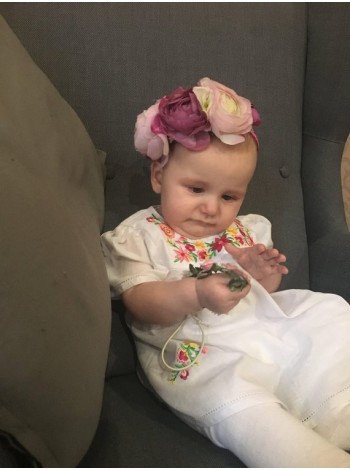 Вишита сукня для дівчинки, біла