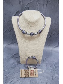 Blue Circle Necklace