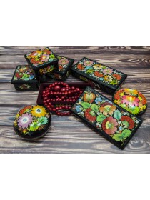 Casket with painting "Flowers" 3