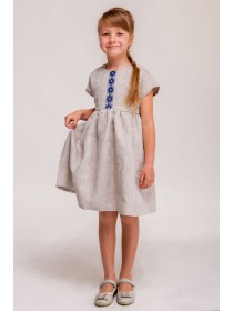 Dress for girls, with a bow
