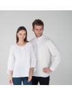 Жіноча вишиванка біла по білому