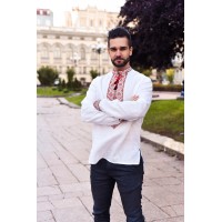 Чоловіча лляна вишиванка "УКРАЇНСЬКА РОДИНА"