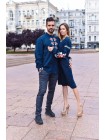 Чоловіча вишиванка темно-синя з вишивкою 