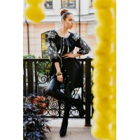 Вишита сукня чорна