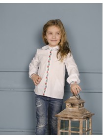 Embroidery for the girls with a collar