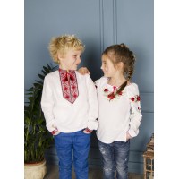 Білі лляні вишиванки Pair 5