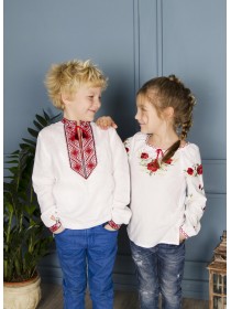Белые льняные вышиванки Pair 5