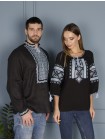 Жіноча вишиванка чорна з вишивкою