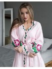 Лляна сукня Троянда, рожева